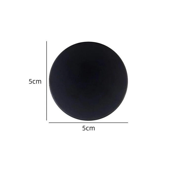 Self-Adhesive Silicone Door Handle Bumpers - Elegant Shock Absorbing Wall Protectors (Single Unit)