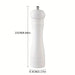 Sustainable 8-Inch Wooden Salt and Pepper Mill with Adjustable Ceramic Grinding Mechanism
