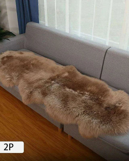 Luxurious Genuine Sheepskin Shag Rug for Ultimate Comfort - Soft, Plush Carpet for Sofa and Chair
