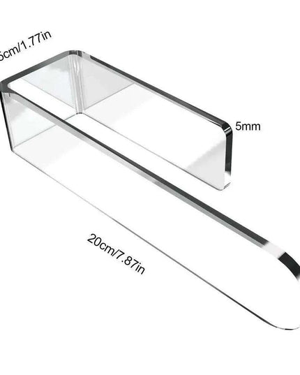 Modern Self-Adhesive Acrylic U-Shaped Towel Rack for Stylish Bathroom and Kitchen Storage