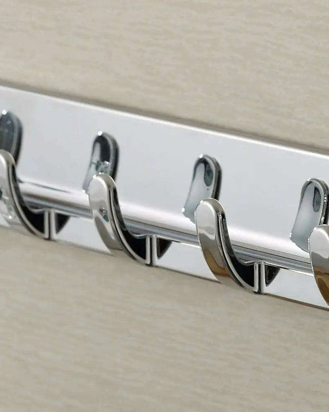 Stylish Silver Suction Hooks for Effortless Bathroom and Kitchen Organization