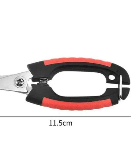 Professional Ergonomic Nail Clippers for Dogs and Cats - Stainless Steel Grooming Scissors and Trimmers