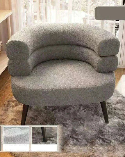 Chic Scandinavian Lounge Chair - Perfect for Makeup, Study, and Relaxation for Young Women and Students