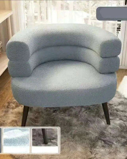 Chic Scandinavian Lounge Chair - Perfect for Makeup, Study, and Relaxation for Young Women and Students