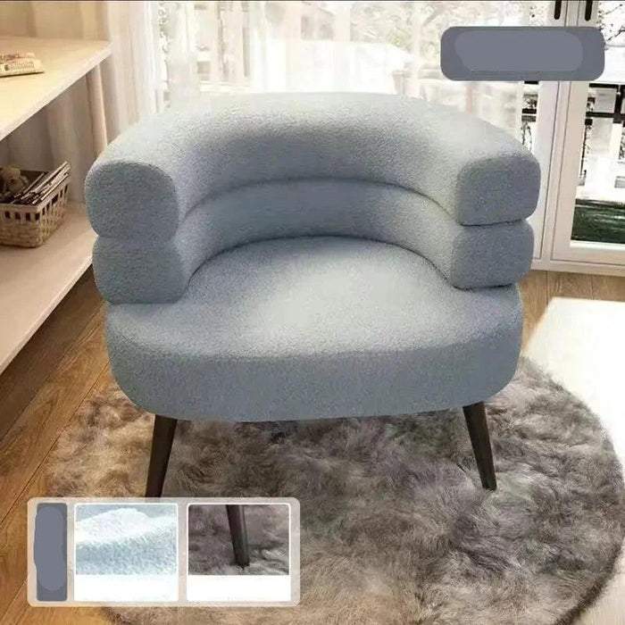 Chic Scandinavian Lounge Chair - Perfect for Makeup, Study, and Relaxation for Young Women and Students