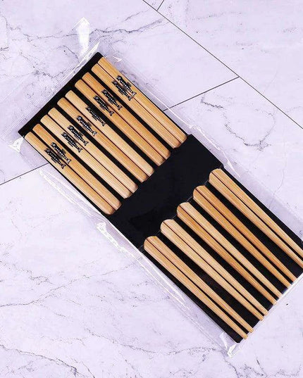 5 Pairs of Non-Slip Japanese Bamboo Chopsticks