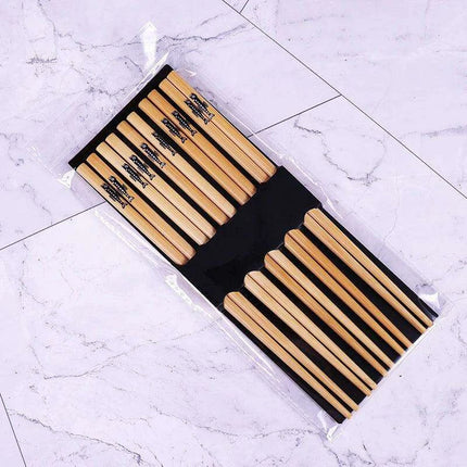 Eco-Friendly Bamboo Chopsticks Set - 5 Pairs for Sushi and Asian Delicacies