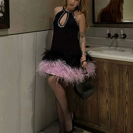 Glistening Sequin Mini Dress - Ideal for Chic Evening Events