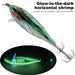 Night Glow Squid Jigging Shrimp Lure: 5.5g Egi Bait with Glow-in-the-Dark Effect
