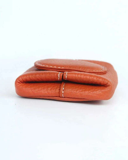 Chic Personalized Cowhide Leather Coin Wallet with Practical Storage Features