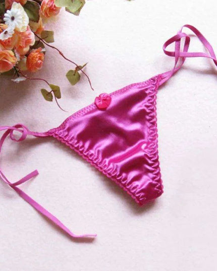 Luxe Silk Lace Thong G-String for Women - Stylish Low Rise Intimate Wear