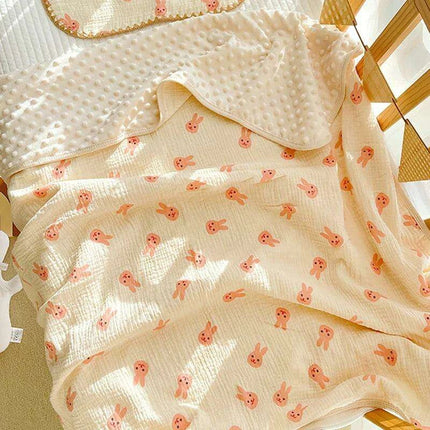 Autumn Comfort Fleece Baby Swaddle and Quilt Blanket