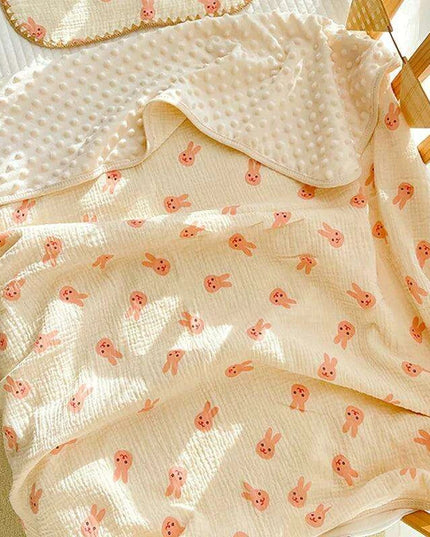 Autumn Comfort Fleece Baby Swaddle and Quilt Blanket