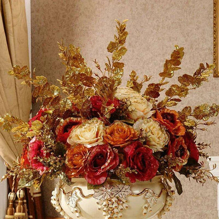 Luxurious European-Inspired Ceramic Floor Vase - Stunning Home Accent for Elegant Interiors