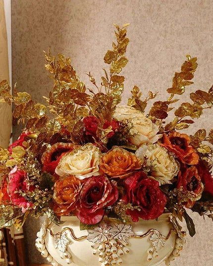 Luxurious European-Inspired Ceramic Floor Vase - Stunning Home Accent for Elegant Interiors