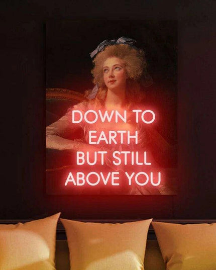 Radiant Lady Neon Sign: Customizable UV Light Room Decor