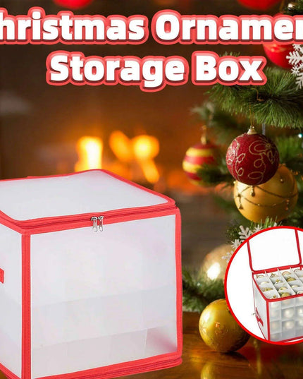 Christmas Ornament Storage Solution - PVC Container for Holiday Decorations