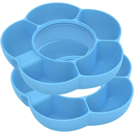 Versatile 5-Compartment Silicone Snack Bowl Set for 40oz Insulated Tumblers
