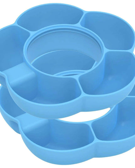 Versatile 5-Compartment Silicone Snack Bowl Set for 40oz Insulated Tumblers