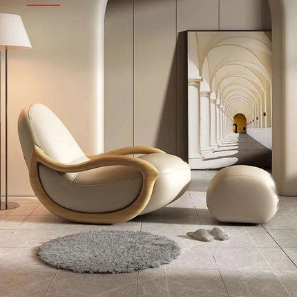 Elegant Leather Recliner Chair for Ultimate Relaxation and Gaming