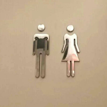 Chic Unisex Restroom Signage for Modern Bathroom Decor