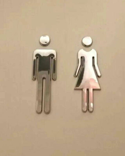 Chic Unisex Restroom Signage for Modern Bathroom Decor