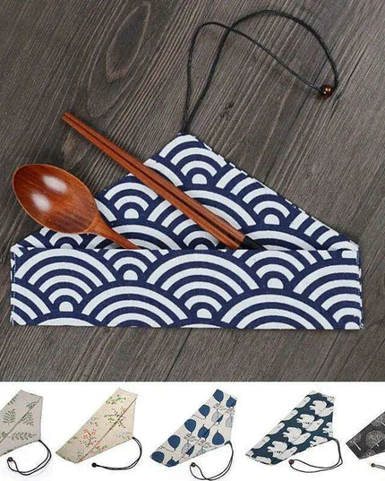 Chic Japanese Vintage Cutlery Organizer for Elegant Dining Experiences