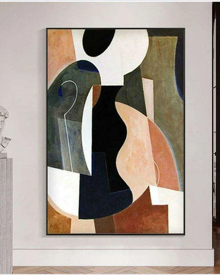 Colorful Contemporary Large Oil Canvas - Statement Art for Modern Homes