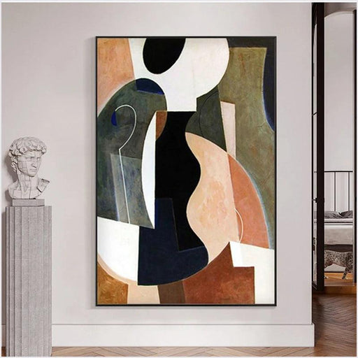 Colorful Contemporary Large Oil Canvas - Statement Art for Modern Homes