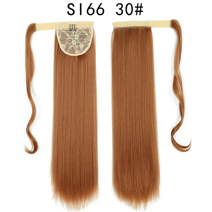 Elegant Length: 22-Inch Synthetic Hair Extensions for Instant Glamour