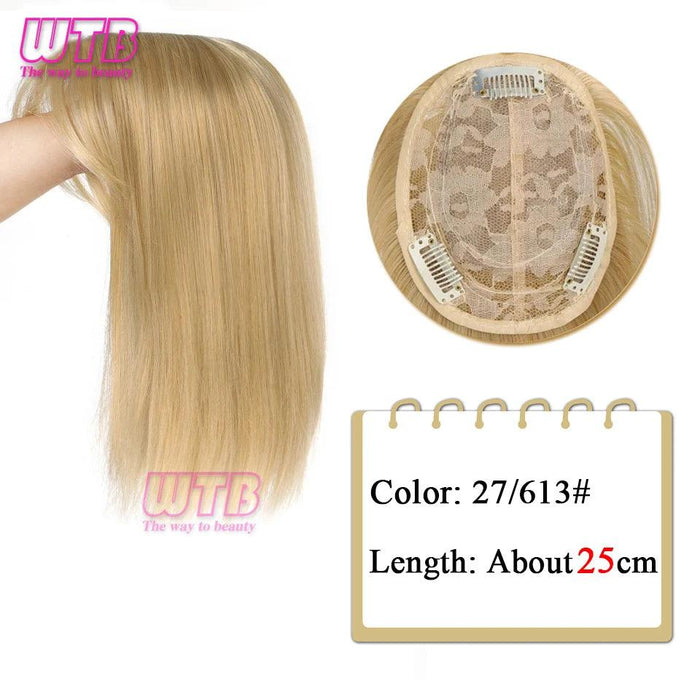 Bangs & Volume: Clip-In Hair Topper for Instant Transformation