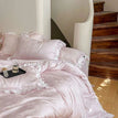 Pink Floral / Queen - 200X230cm (4pcs) / Fitted Bed Sheet
