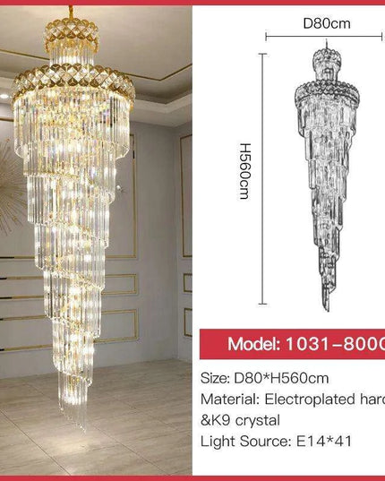 Opulent Crystal Chandelier - Chic Lighting Solution