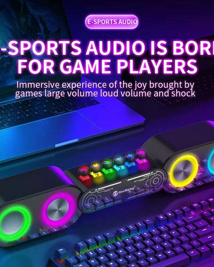 Stylish Wooden Bluetooth Alarm Clock with Built-in Speaker, FM Radio, and Color-Changing LED Lights for Home and Gaming Environments