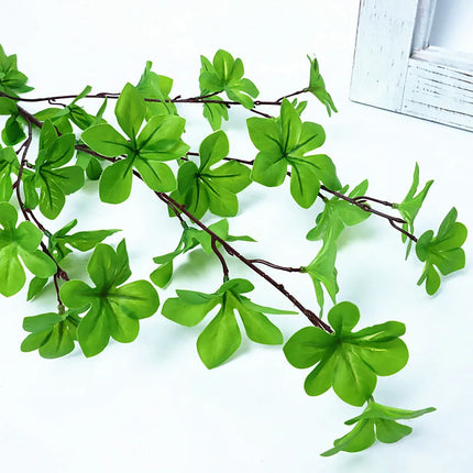 7-up Store 100cm Hanging Clock Tree - Realistic Potted Green Plant Dec