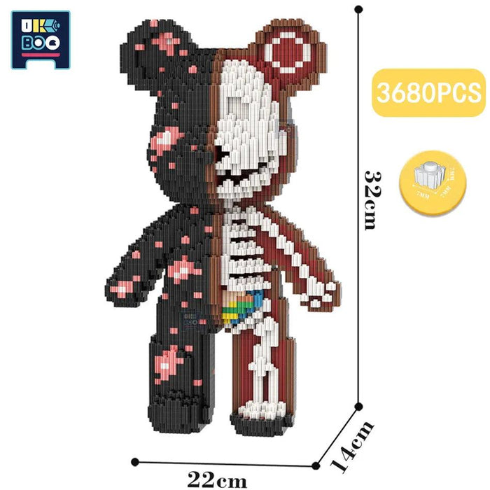 Adorable Bear Cub Building Block Set with Easy Storage - Inspire Creativity and Learning