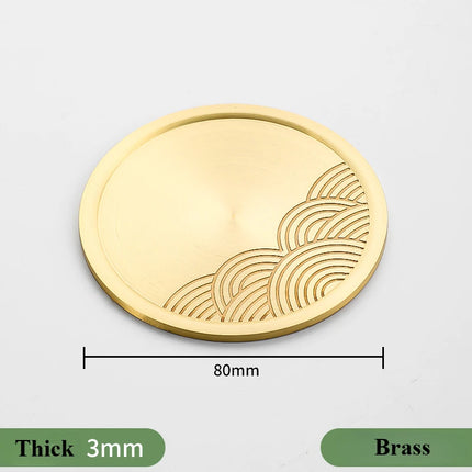 Brass Decorative Furniture Inlay Sheet — Hollow Carved Golden Panel, Sold as 1 or 2 Pieces