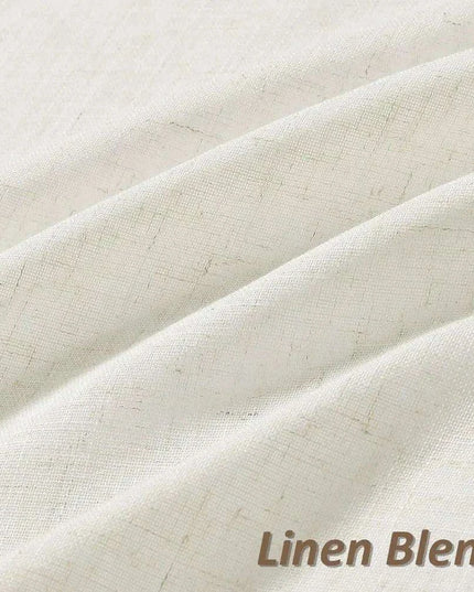 Elegant Rustic Linen Blend Drapes - Perfect for Privacy and Style in Any Room