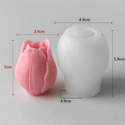 DIY Flowers Tulip Silicone Mold Handmade Scented Candle Plaster Resin Molds Homemade Cookies Chocolate Candy Baking Tool diy-flowers-tulip-silicone-mold-handmade-scented-candle-plaster-resin-molds-homemade-cookies-chocolate-candy-baking-tool