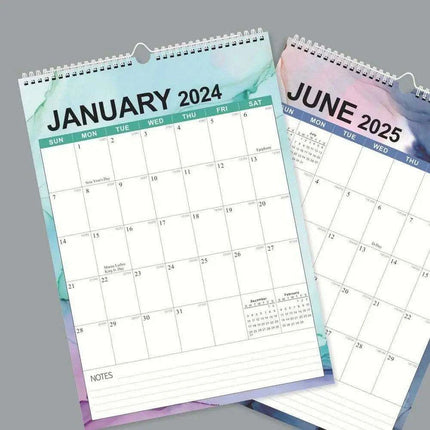2024 Executive Spiral Bound Desk Calendar and Weekly Planner for Optimal Time Management