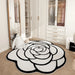 Floral Elegance Plush Carpet - Soft & Anti-Slip for Living Room and Bedroom Decor