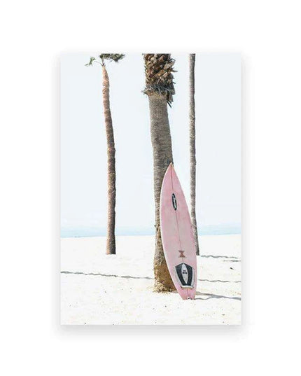 California Dreaming Surf Canvas Art - Elegant Coastal Home Decor