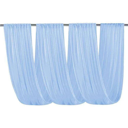 Elegant White Chiffon Ceiling Drapes for Stunning Event Decor