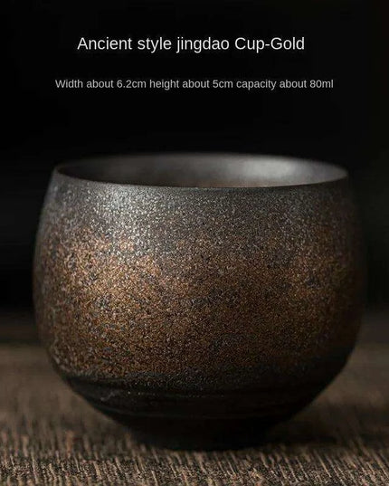 Artisan Japanese Stoneware Tea Cups for Authentic Kung Fu Tea Ceremonies