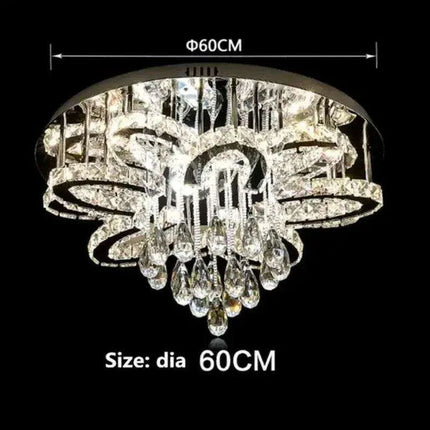 Elegant RGB Dimmable Crystal Ceiling Light for Modern Homes