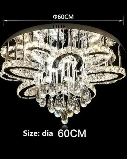 Elegant RGB Dimmable Crystal Ceiling Light for Modern Homes