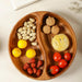 Artisanal Acacia and Walnut Wood Serving Bowl and Platter Collection