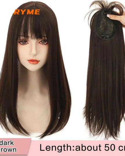 Seamless White Hair Clip-In Bangs for Effortless Style Transformation