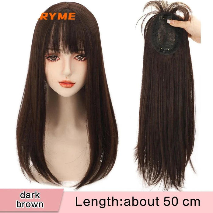 Seamless White Hair Clip-In Bangs for Effortless Style Transformation
