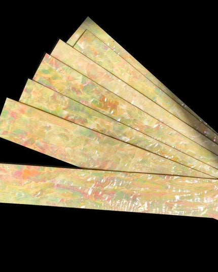 Luminous Iridescent Abalone Celluloid Guitar Head Veneer Sheet for Luthiers - 1PC Inlay Strips